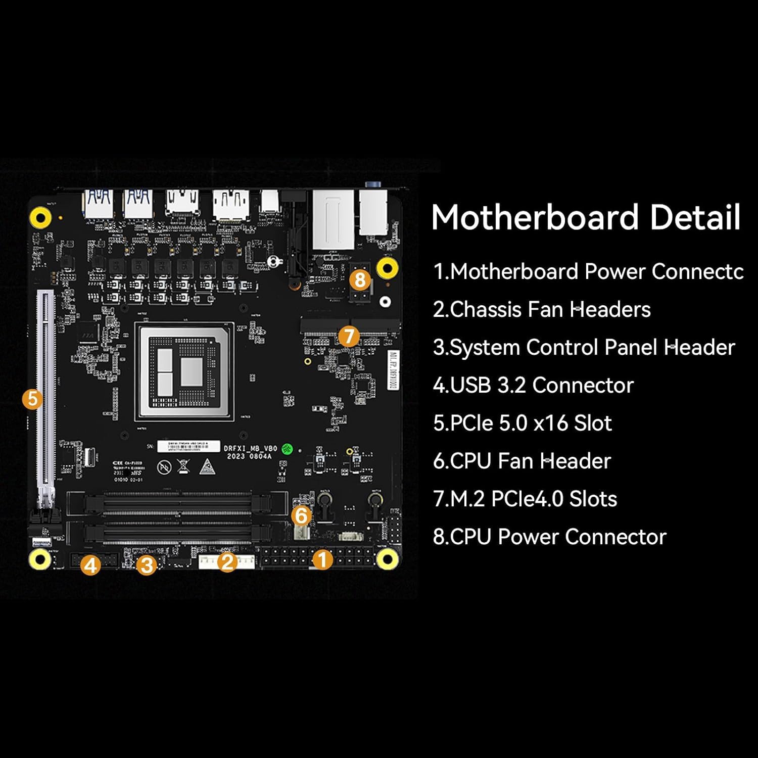 MINIS FORUM BD795i SE ITX Carte mère, AMD Ryzen 9 7945HX, 16 cœurs